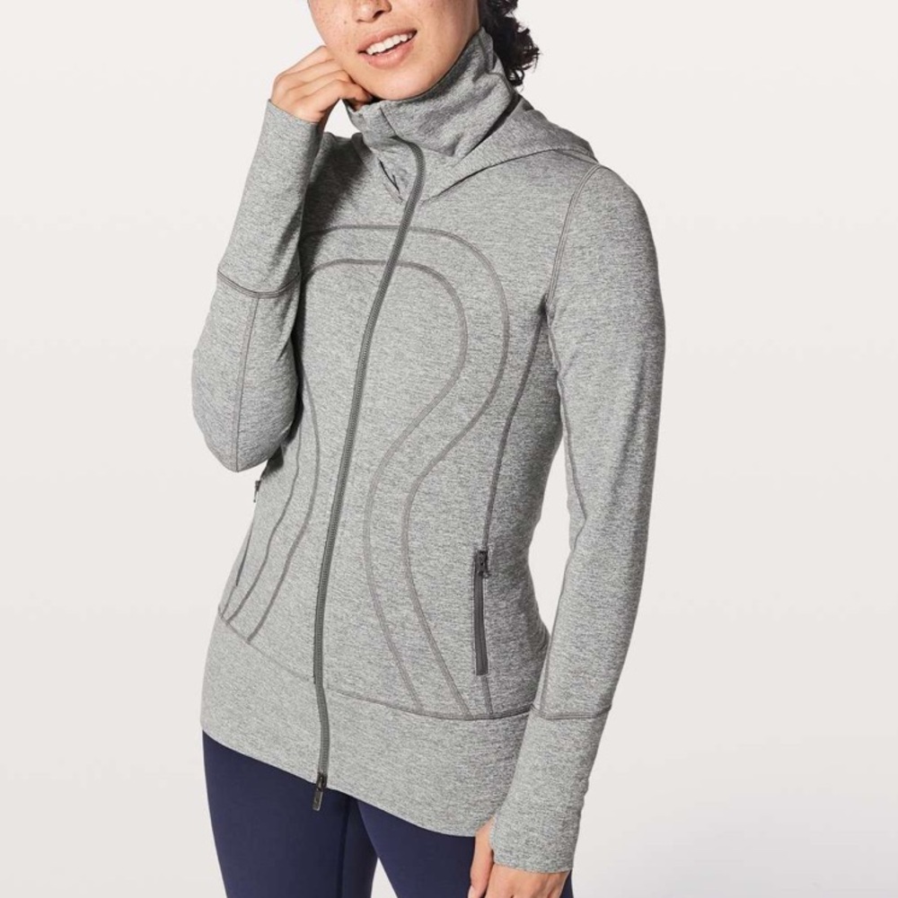 Lululemon Stride Jacket II Heathered Grey size 4